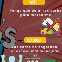 Mito sobre carbohidratos
